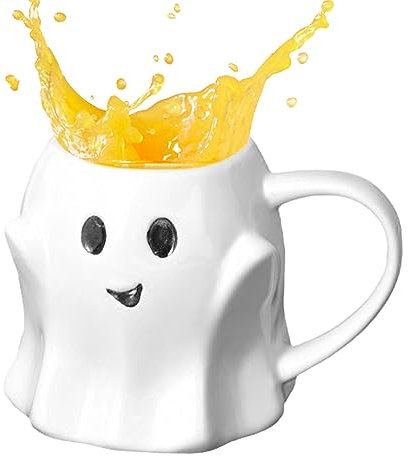 Fukamou Tasse À Café Halloween - Tasse fantome | Ghost Mug, Tasse Mignonne De Visage De Fantôme D’Halloween Tasse De Café De Visage De Fantôme | Halloween Decor for Friends