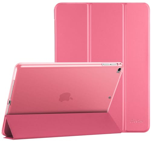 ProCase Funda para iPad 6ª 5ª Generación iPad Air 2 Air 1, Carcasa TPU Suave y Flexible para iPad 9.7 2018 2017 -Rosa Melón