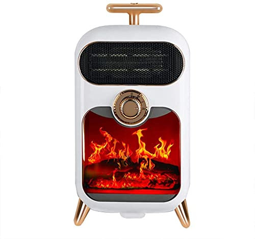Riscaldamento Stufa elettrica Stufa elettrica retrò 900 W Stufa a Legna Stufa a Fuoco Effetto Fiamma Accensione Camino Combustione a Legna Temperatura Regolabile Design della fiamm