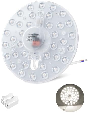 DoRight 18W LED Modul Umrüstsatz mit Magnethalter, Retrofit LED Rundmodul Ø15.5cm Ringlampe Umrüstset für Deckenleuchten und Wandleuchten Ersatz der Kreisleuchtstofflampe Natürliches Weiß 4000K