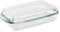Queensway Home & Dining 1.95L Borcam Glass Rectangle Casserole Baking Dish Oven Bakeware with Lid