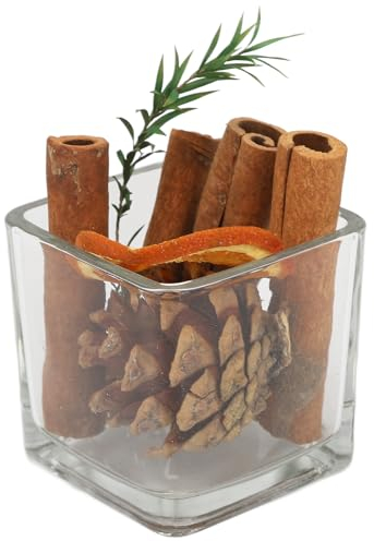 Aromatique Bâtons De Cannelle Pot-pourri Parfum D'intérieur Avec Tranches De Citron Et Parfum De Pin Décoration D'aromathérapie De Noël Diffuseur D'huiles Essentielles Sans Flamme Pour les Vacances