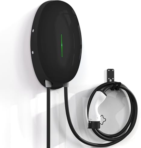 EIDYBOX Wallbox 7,2KW Tipo 2 Monofase Colonnina Ricarica Auto Elettrica 32A Cavo Ricarica Auto Elettrica 6M Stazione di Ricarica per EV PHEV Impermeabile IP66