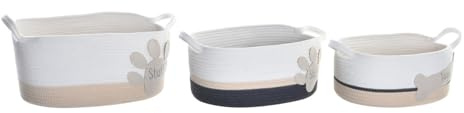 CESTA SET 3 ALGODON 60X31X25 BLANCO