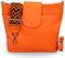 BRISE Umhängetasche Damen Echtes Leder ELLIE Handgemachte Crossbody Bag mit Ledergurt + Optionalen Breiten Gemusterten Riemen 6 Fächer Wasserdichte Schultertasche Made in Italy (Orange - 2)
