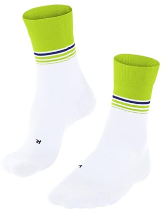FALKE Herren Laufsocken RU4 Endurance Cool M So Funktionsmaterial antiblasen 1 Paar, Weiß White 2007 Stripe, 42-43