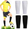LiJuanWang Fußball-Wadensocken,2 Paar Fußball Schienbeinschutz Socken,Atmungsaktive Herren Stutzen Fußballstutzen Fußballsocken Elastische,für Jugendliche und Erwachsene,für Fussball Laufen,31cm