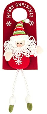 WELLDOER Weihnachtstür Hängende Anhänger Türhänger für Zuhause Hotel Board Türknauf Weihnachten Urlaub Baum Tür Dekor Weihnachten Türhänger Schild