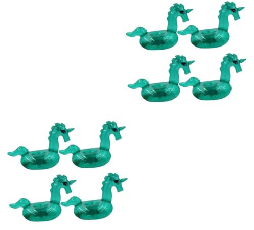Abaodam 4stücke Aufblasbarer Einhorn-getränkehalter Schwimmende Untersetzer Aus PVC Becherhalter Für Strand-Party Sommerliche Dekoration Einfach Aufzublasen