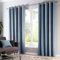 Fusion - Hellblaue Vorhänge B90 x L90 (229 x 229 cm) – Blaue Ösenvorhänge – 100% Baumwolle Vorhänge für Schlafzimmer/Wohnzimmer – Himmelblauer Türvorhang – Gardinen/Fensterbehandlung – Kollektion