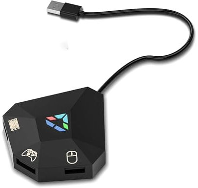 Adattatore per tastiera e mouse per PS4/ perPS3/ per Xbox One/per Xbox 360/ per Switch lite, console da gioco multiple con connettore USB