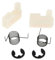 Ersatzteile kompatibel mit 4500 5200 5800 43CC 45CC Kettensägen-Schwungrad-Starterklinken-Federclip-Kit(2SET)