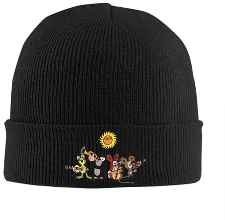 Hut Warm Unisex Der kleine Maulwurf Freunde Strickmütze Mützen Winter Hüte Warm Cartoon Freunde zusammen Mützen Männer Frauen