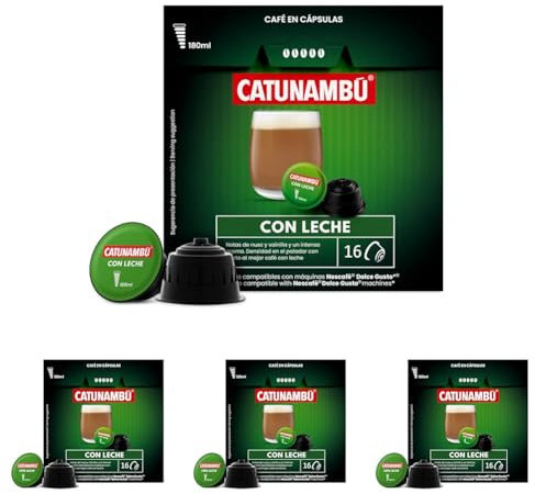 Catunambú, Cápsulas de café con leche - 160 gr (Paquete de 4)