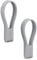 Zone Denmark Loop Handtuchklammern, Handtuchaufhänger, Magnetische Handtuchclips, Klammern/Clips für Handtücher und Geschirrtücher, 9 cm, 2 Stück, Gull Grey (Grau)