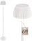 BRILONER - Riffle LED Stehlampe kabellos IP44 mit Touch, dimmbar, Memoryfunktion, Akku tauschbar, Akku Stehleuchte, Leselampe, Wohnzimmerlampe, German Design Award Winner 2025, 19x124 cm, Weiß