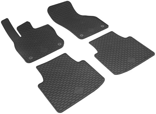 WALSER DirtGuard Gummi Fussmatten Auto für VW Passat B9 Variant (CJ5)/Skoda Superb 4 Kombi (NZ5) 2023-Heute, 100% passgenaue Auto Fußmatten, robuste Universal Fußmatte Auto, Gummimatten Auto