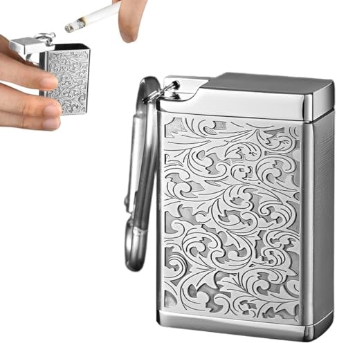 Posacenere Portatile Tascabile, Portacenere Portatile da Tasca, Porta Mozziconi Tascabile, Posacenere in Metallo, per Viaggi, Passeggiate e Viaggio