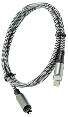Kfwfuaee USB C Zu SPDIF Optical Sound Adapter Laptop Computer Digitale Übertragung Für Heimkino Tragbare USB C Digital