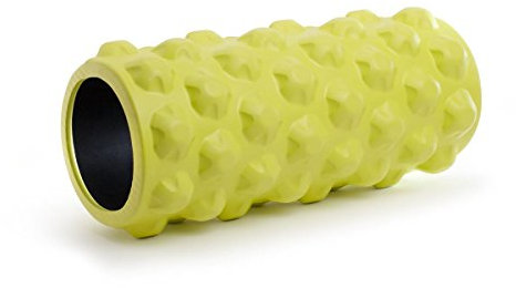 SL Faszienrolle I Massage-Rolle für den Rücken I Fitness-Rolle für effektives Faszien-Training nach dem Sport I Faszienmassage (Grün - Höherer Härtegrad)