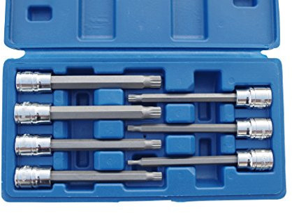 Innenvielzahn XZN Steckschlüssel-Satz 3/8“ Lang 110 mm Vielzahn 7-tlg Nuss