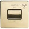 Soho Lighting Brushed Brass Gold Fan Isolator Switch Black Insert Screwless