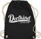 Turnbeutel Rucksack - Sprüche Statement mit Spruch - Dorfkind und stolz drauf I Landleben I Dorfkinder - Unisize - Schwarz - rucksäcke bin beutel+rucksack+mit+sprüchen sprueche dorf beutel