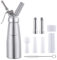 0,5 L Sauces Crèmes Chantilly Mousses Chaudes Ou Froides – Tête Démontable – Aluminium Anodisé Ultra Résistant – Ergonomique