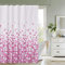 WedDecor Rideau de Douche de Salle de Bain imperméable, Anti-moisissure, 100% Polyester, Lavable et Facile à Nettoyer, avec 12 Crochets de Rideau, pétales Roses, 180 x 180 cm