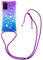 VooDirop Chaîne de téléphone Portable Compatible avec Samsung Galaxy S20 Ultra, Coque de Protection à Paillettes Liquide avec chaîne de Protection Souple et Flexible en TPU Transparent