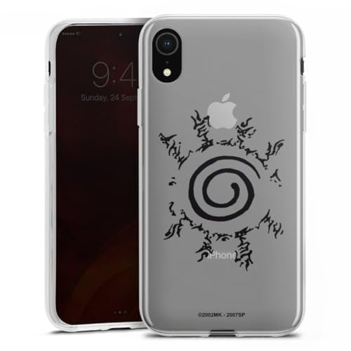 DeinDesign Silikon Hülle kompatibel mit Apple iPhone Xr Case transparent Handyhülle Naruto Shippuden Siegel Uzumaki