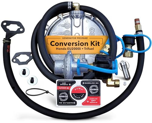 Hutch Mountain Compatible con Honda Eu2000i propano - Kit de conversión de generador de tricombustible de gas natural de gasolina