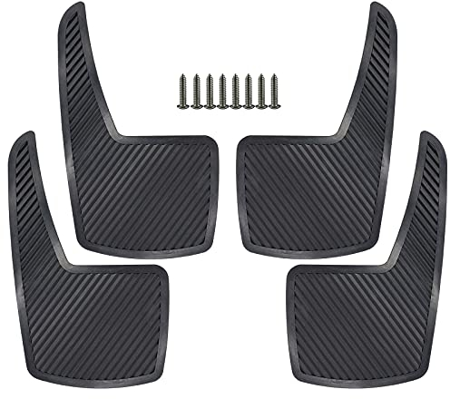 4 Parafanghi Universali in Gomma per Auto, Anteriori e Posteriori, Set Completo, Resistenti, per Gare, Rally, Fuoristrada, 21 x 36 cm