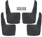 4 Parafanghi Universali in Gomma per Auto, Anteriori e Posteriori, Set Completo, Resistenti, per Gare, Rally, Fuoristrada, 21 x 36 cm