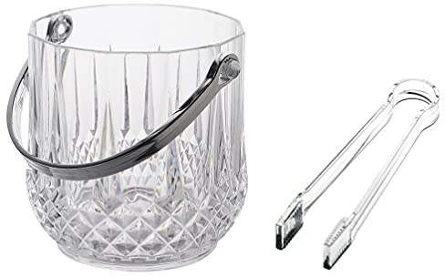 Acrylique Seau À Glace en Cristal Clair Bière Seau Portable Boissons Refroidissement Seau Refroidisseur avec Poignée Et Pince À Glace pour Le Vin Partie Événement Home