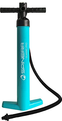 Spinera SUP & Kajak Handpumpen – Doppelhub & Power-Pumpen mit Manometer – Verschiedene Modelle & Volumen für aufblasbare Boards & Boote (Classic Double Action Pro)