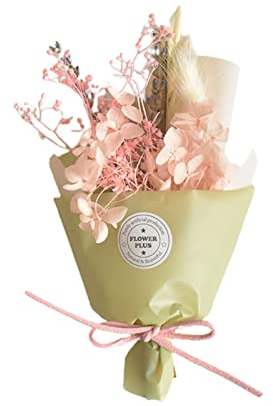 Bodhi2000 Valentinstagsgeschenk, Trockenblumenstrauß, feine Verarbeitung, charmant, leicht, Miniatur-getrocknete Blumenbündel, Geschenk für Geburtstag, Jahrestag – 3