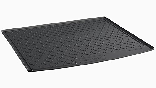 AROBA GL1210 Design Kofferraumwanne kompatibel mit BMW X1 F48 BJ. 10.2015-8.2022 ohne neigungs-Verstellbarer Rückbank Kofferraummatte passgenau erhöhter Rand schwarz