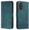Trugox Handyhülle für Xiaomi Redmi Note 11 / Redmi Note 11S Hülle Klappbar Klapphülle mit Kartenfach Handytasche Handy Schutzhülle Tasche Leder Wallet Flip Case Slim Book Cover - Blaugrün