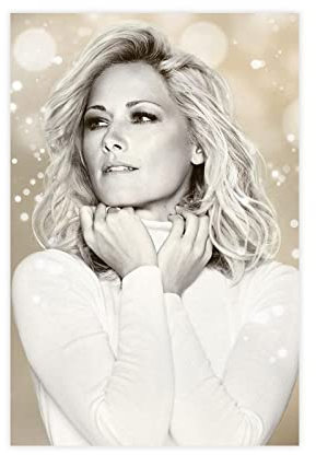 MJKO Pop Singer Helene Fischer 10 Leinwand-Poster, Wandkunst, Dekoration, Bild für Wohnzimmer, Schlafzimmer, Dekoration, Rahmen-Stil, 30 x 45 cm