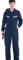 Resnan Unisex-Arbeitsoverall mit Reißverschluss vorne Taschen Arbeitskleidung Staubdicht Arbeitskleidung Mechaniker Langarm Overall Anzug Kapuze, Marineblau, L