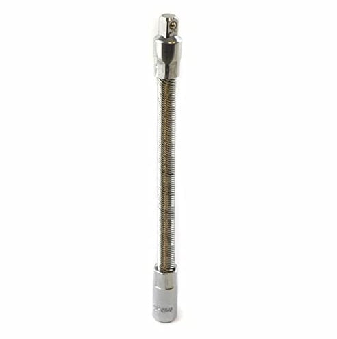 Dunnet Tools Extension Bar Adapter 150mm Long for Sockets Flexible Bar Bendable Socket Set Mechanic Tools Hand Tools Bend Bar Socket Tool (1/4 6 Inch Flexi Bar)