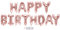 Folienballon Girlande Happy Birthday Rosegold Deko-Set Geburtstag Kinder Erwachsene Kindergeburtstag Partykette Dekoration Luftballons