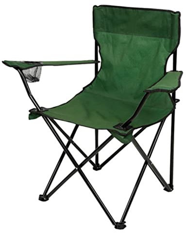 RUVOO Campingstuhl Angelstuhl Camping Stuhl Strandstuhl Lazy Lounge Chair Campingausrüstung Klappbarer Angelsitzhocker Mit Armlehnen Und Getränkehalter Campingstuhl Klappbar Klappstühle (Blue : Grün)