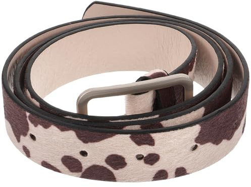 PACKOVE Gürtel Mit Kuhmuster Gürtel Mit Animal-Print Stylischer Cowgirl-Gürtel Westlicher Gürtel Gürtel Im Retro-Stil Schicker Gürtel Damen Ledergürtel Für Jeanskleid
