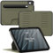 ZUGU Funda para iPad 10.9 11.ª/ 10.ª Generación (A16 2025/2022) Case Protectora Pero Delgada, 8 Ángulos de Visión Ajustables Magnéticos, Bolsillo de Apple Pencil, Auto Reposo/Activación [Verde Oliva]
