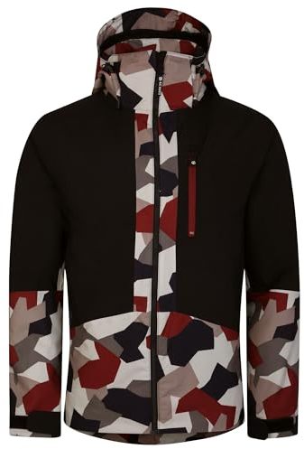 Dare 2b Herren Edge Jacket Baby Jacke, Black/Clay Geo Camo, XL