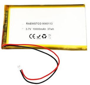 RAEWSTCO Lithium Polymer Battery 9060113 3.7V 10000mAh Savings Power Supply Lighting Devices Charging Treasure