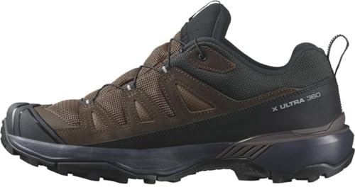 Salomon X Ultra 360 Leather Gore-Tex wasserdichte Herren Wanderschuhe, Outdoor-bereit, Grip, Schutz bei jedem Wetter, Dark Earth, 43 1/3