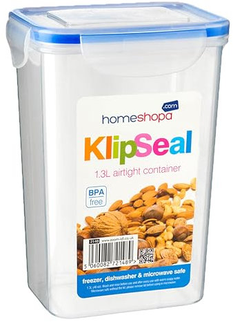 HOMESHOPA Airtight Food Storage Container Set, 1 Pack Kitchen & Pantry Organization, BPA-Free, Plastic Canisters with Durable Lids for Rice Cereal Oats Flour Sugar